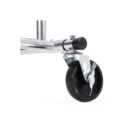 LINEA Mobile Freestanding Coat Rack – Silver