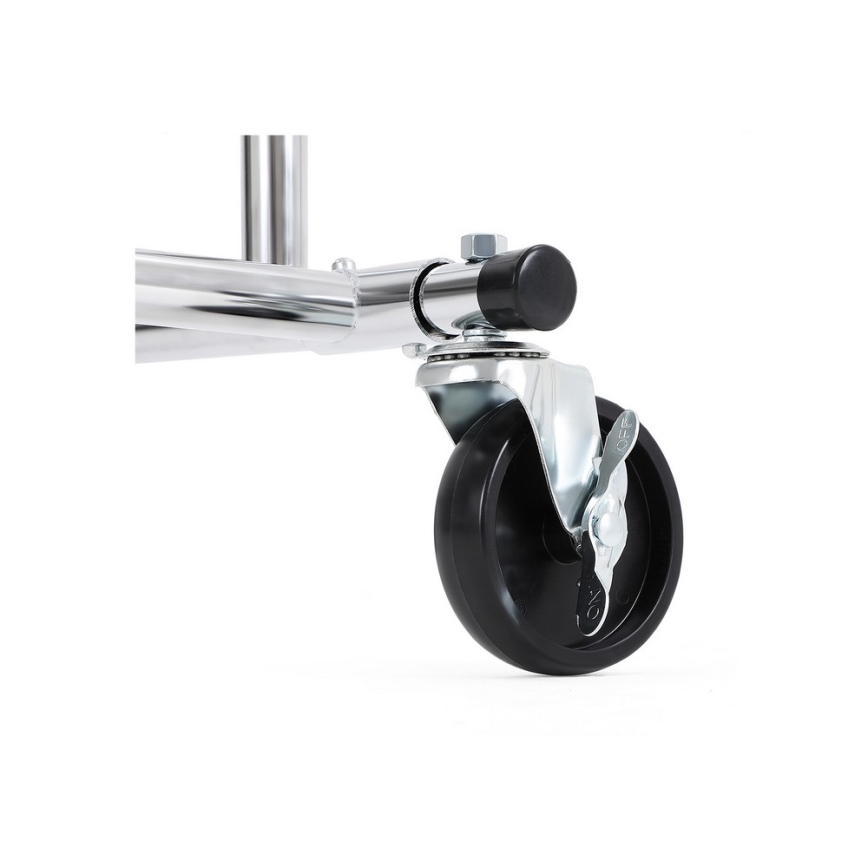 LINEA Mobile Freestanding Coat Rack – Silver