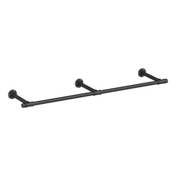 LINEA Wall-Mounted Rack for Hangers, Black
