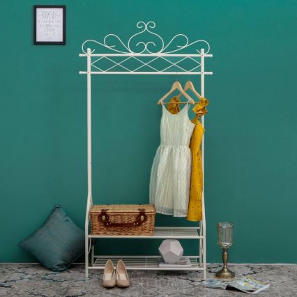 LINEA White Freestanding Coat Rack