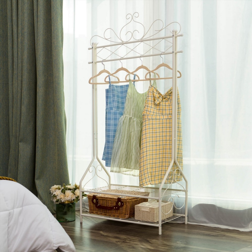 LINEA White Freestanding Coat Rack