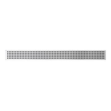 Linear drain grate 59.5x2.3 cm, stainless steel/silver