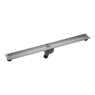Linear shower drain 104x8,1 cm silver/gray