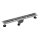 Linear shower drain 75x7,6 cm silver/grey