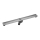 Linear shower drain 94x8,1 cm silver/gray