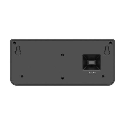 LINK LED Solar Wall Light with Sensor, LED/5W/3.7V, IP65, Black