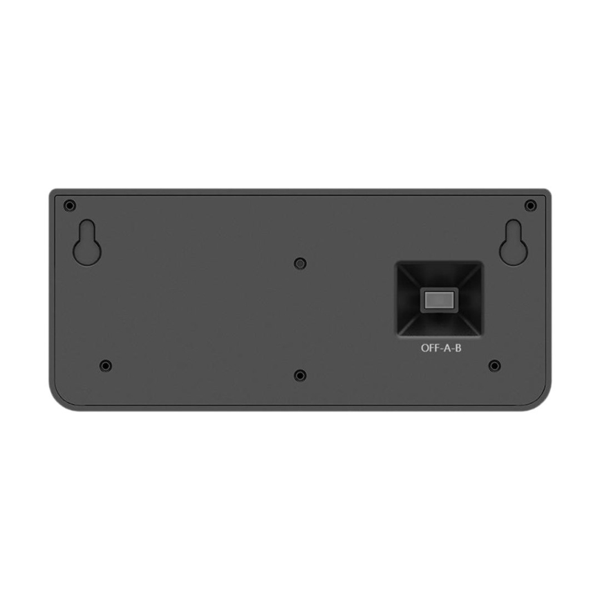 LINK LED Solar Wall Light with Sensor, LED/5W/3.7V, IP65, Black