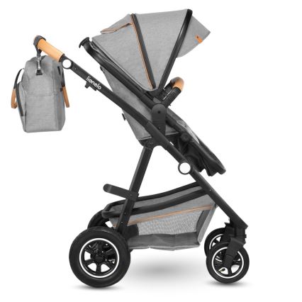 Lionelo - 2-in-1 Combination Stroller AMBER Grey Stone