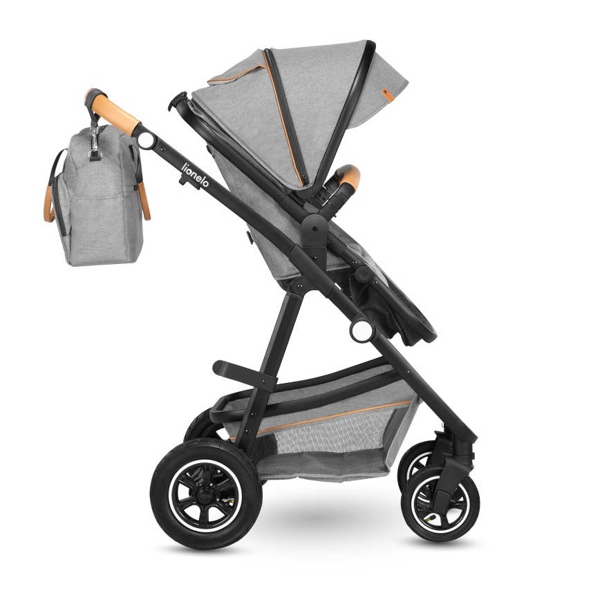 Lionelo - 2-in-1 Combination Stroller AMBER Grey Stone