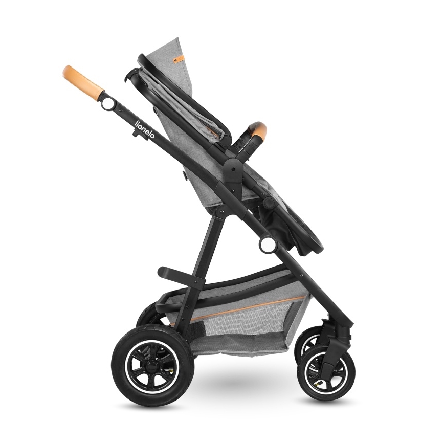 Lionelo - 2-in-1 Combination Stroller AMBER Grey Stone