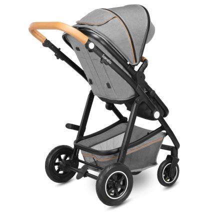 Lionelo - 2-in-1 Combination Stroller AMBER Grey Stone