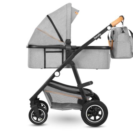 Lionelo - 2-in-1 Combination Stroller AMBER Grey Stone