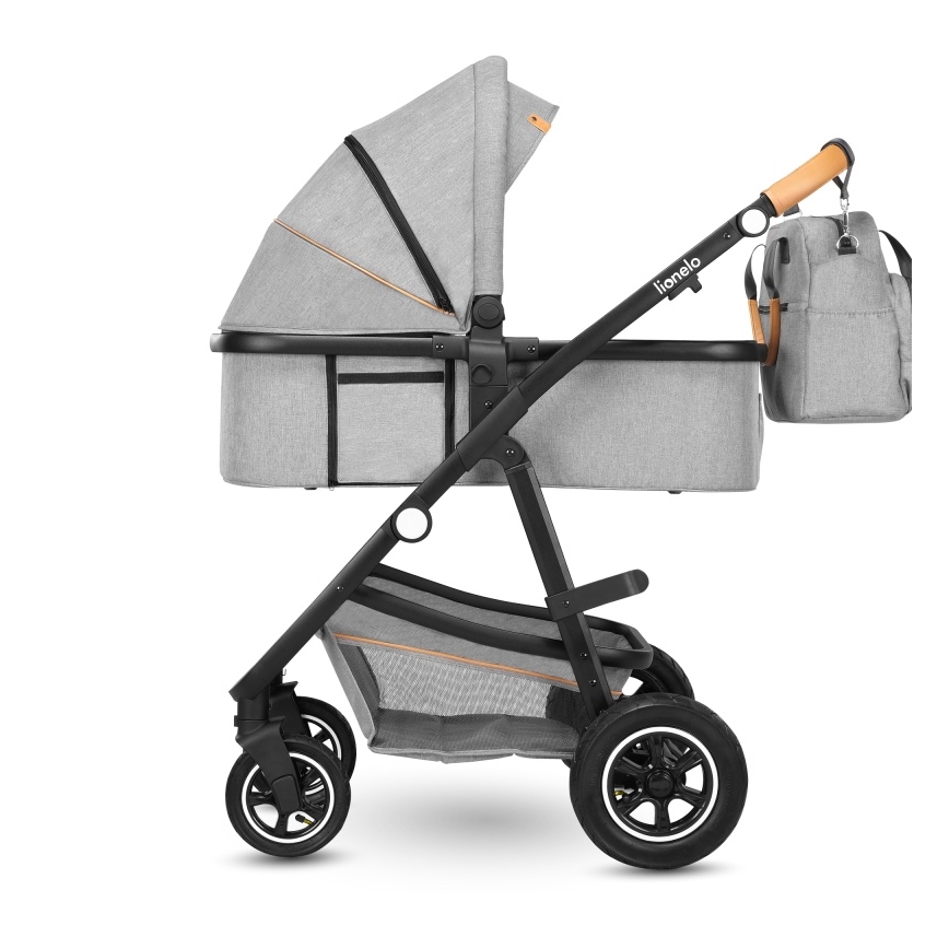 Lionelo - 2-in-1 Combination Stroller AMBER Grey Stone