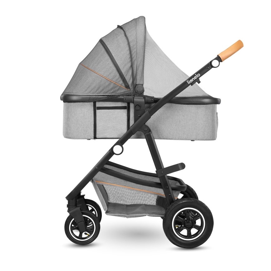 Lionelo - 2-in-1 Combination Stroller AMBER Grey Stone