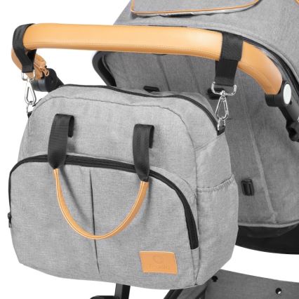 Lionelo - 2-in-1 Combination Stroller AMBER Grey Stone