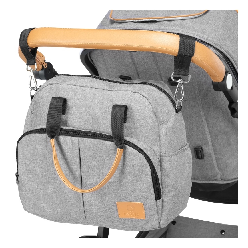 Lionelo - 2-in-1 Combination Stroller AMBER Grey Stone