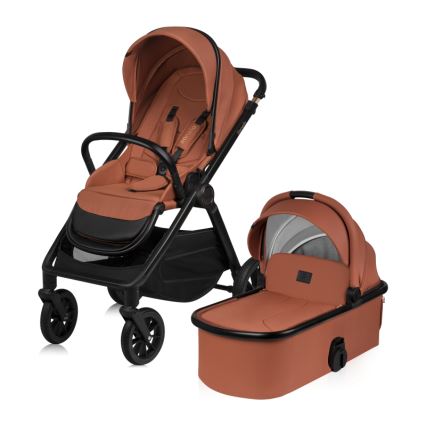Lionelo - 2-in-1 Combination Stroller LAYLA Brown Rust