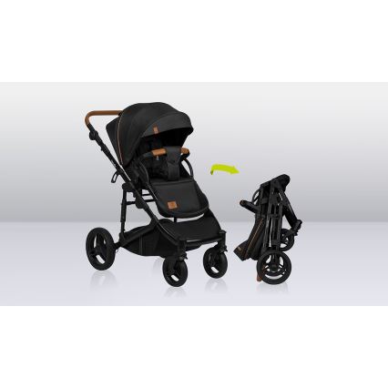 Lionelo - 2-in-1 Combination Stroller MARI TOUR Black Onyx
