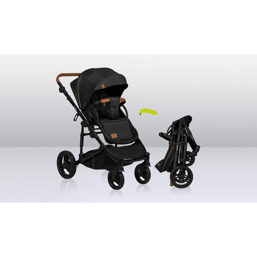 Lionelo - 2-in-1 Combination Stroller MARI TOUR Black Onyx