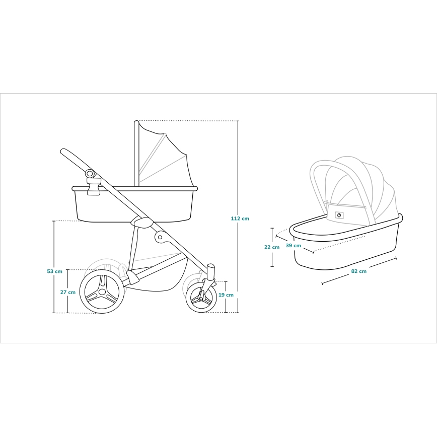 Lionelo - 2-in-1 Combination Stroller MARI TOUR Black Onyx