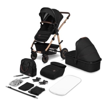Lionelo - 2-in-1 Convertible Stroller AMBER Black Onyx