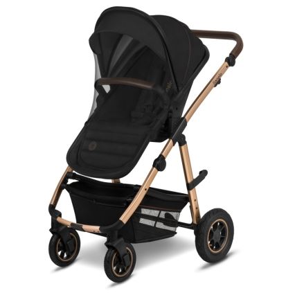 Lionelo - 2-in-1 Convertible Stroller AMBER Black Onyx