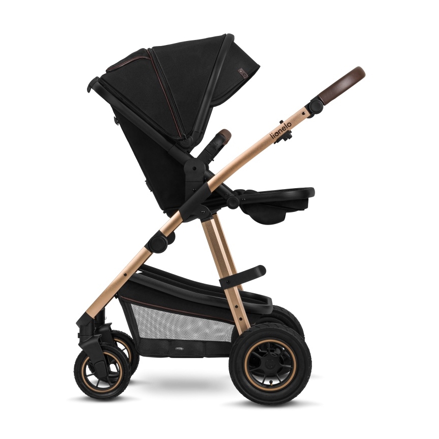 Lionelo - 2-in-1 Convertible Stroller AMBER Black Onyx
