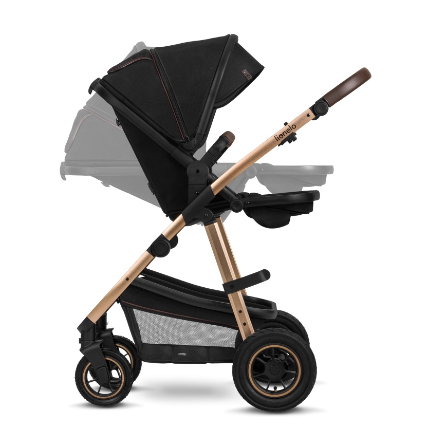 Lionelo - 2-in-1 Convertible Stroller AMBER Black Onyx