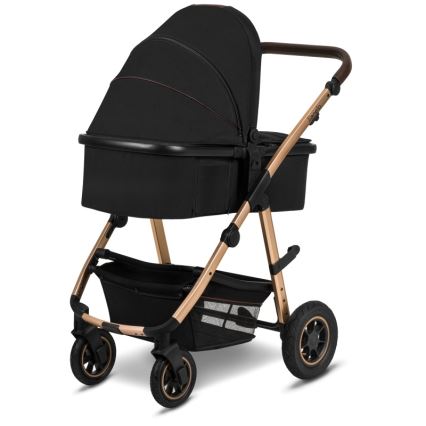 Lionelo - 2-in-1 Convertible Stroller AMBER Black Onyx