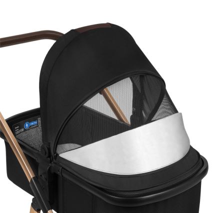 Lionelo - 2-in-1 Convertible Stroller AMBER Black Onyx