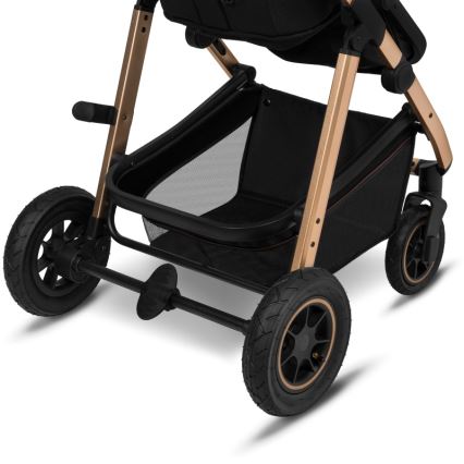 Lionelo - 2-in-1 Convertible Stroller AMBER Black Onyx
