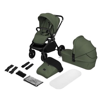 Lionelo - 2-in-1 MIKA PLUS Stroller Green Olive