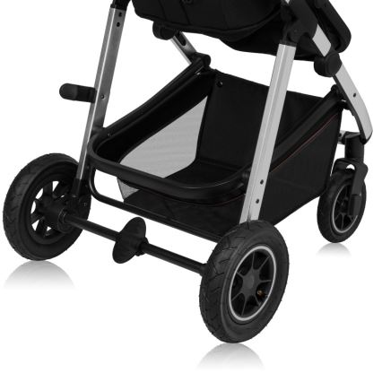 Lionelo - 3-in-1 AMBER Combination Stroller Black Silver