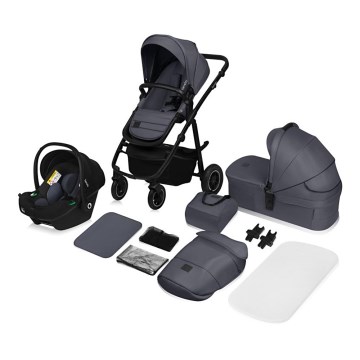 Lionelo - 3-in-1 AMBER PLUS combination stroller Grey Graphite