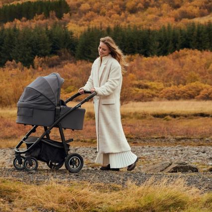 Lionelo - 3-in-1 AMBER PLUS combination stroller Grey Graphite