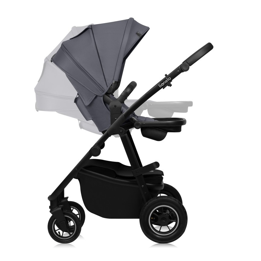 Lionelo - 3-in-1 AMBER PLUS combination stroller Grey Graphite
