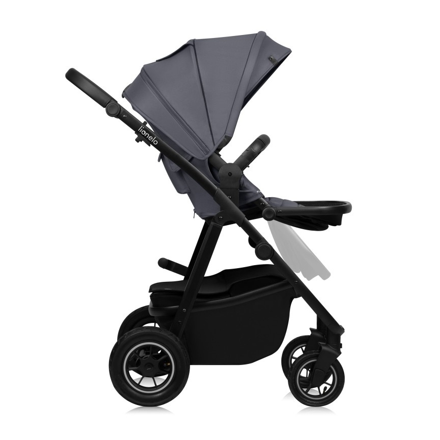 Lionelo - 3-in-1 AMBER PLUS combination stroller Grey Graphite