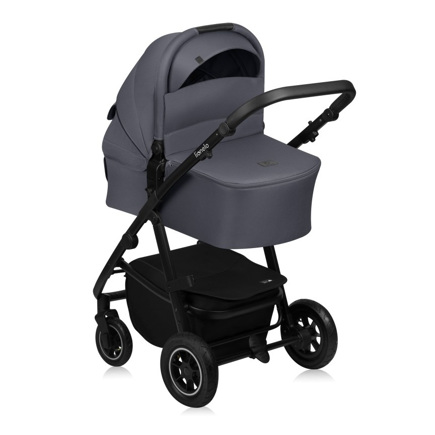 Lionelo - 3-in-1 AMBER PLUS combination stroller Grey Graphite