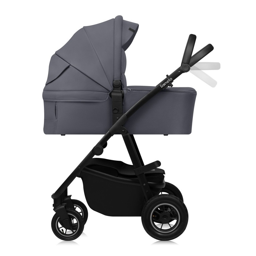 Lionelo - 3-in-1 AMBER PLUS combination stroller Grey Graphite