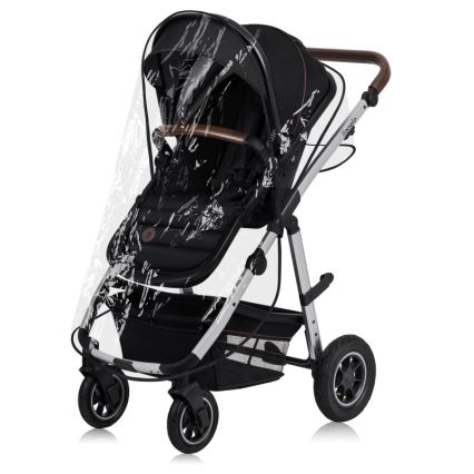 Lionelo - 3-in-1 Combination Stroller AMBER Black Silver
