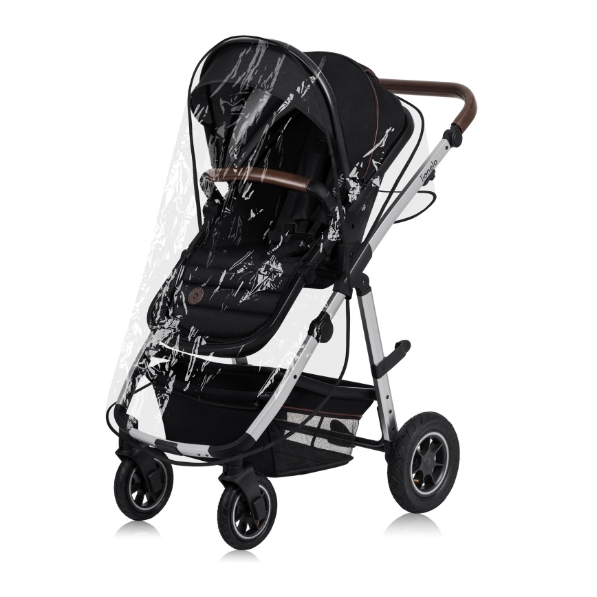 Lionelo - 3-in-1 Combination Stroller AMBER Black Silver