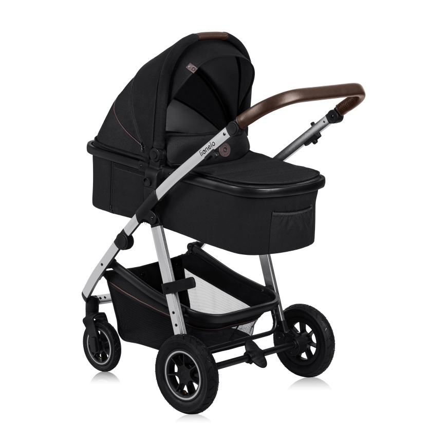 Lionelo - 3-in-1 Combination Stroller AMBER Black Silver