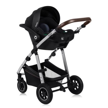 Lionelo - 3-in-1 Combination Stroller AMBER Black Silver