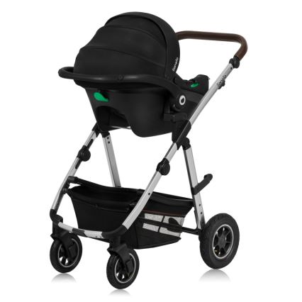 Lionelo - 3-in-1 Combination Stroller AMBER Black Silver