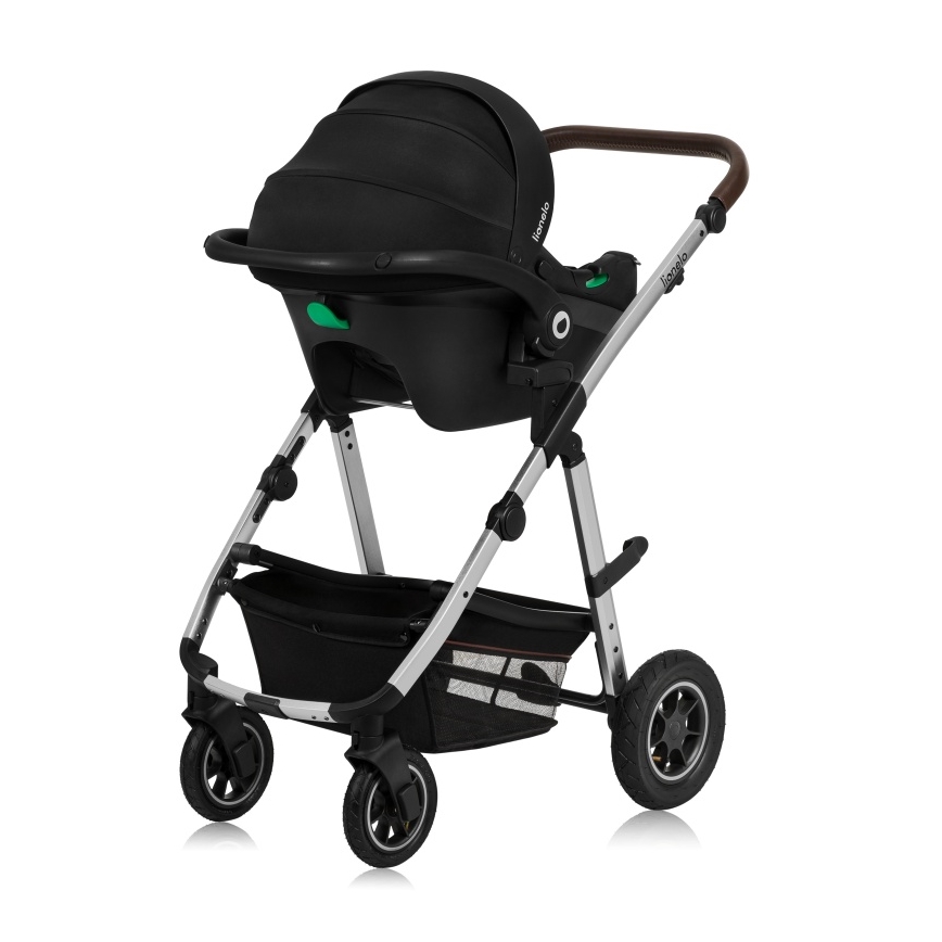 Lionelo - 3-in-1 Combination Stroller AMBER Black Silver