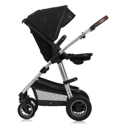 Lionelo - 3-in-1 Combination Stroller AMBER Black Silver