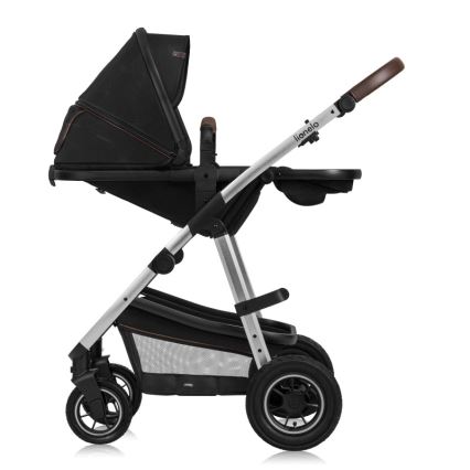Lionelo - 3-in-1 Combination Stroller AMBER Black Silver