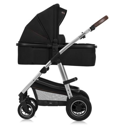 Lionelo - 3-in-1 Combination Stroller AMBER Black Silver