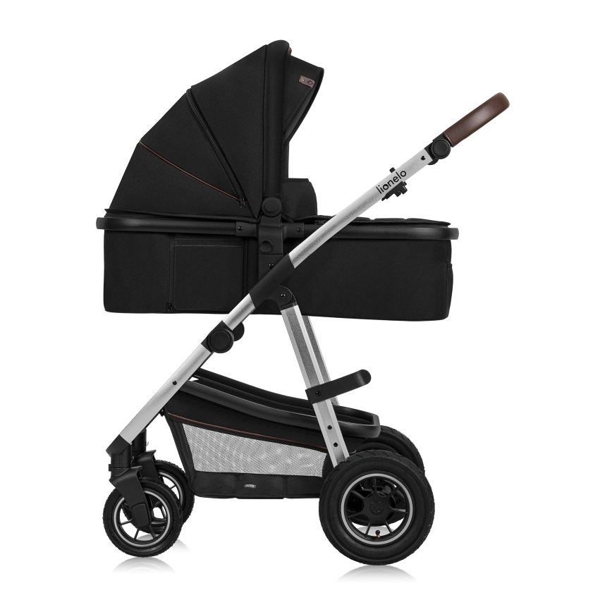 Lionelo - 3-in-1 Combination Stroller AMBER Black Silver