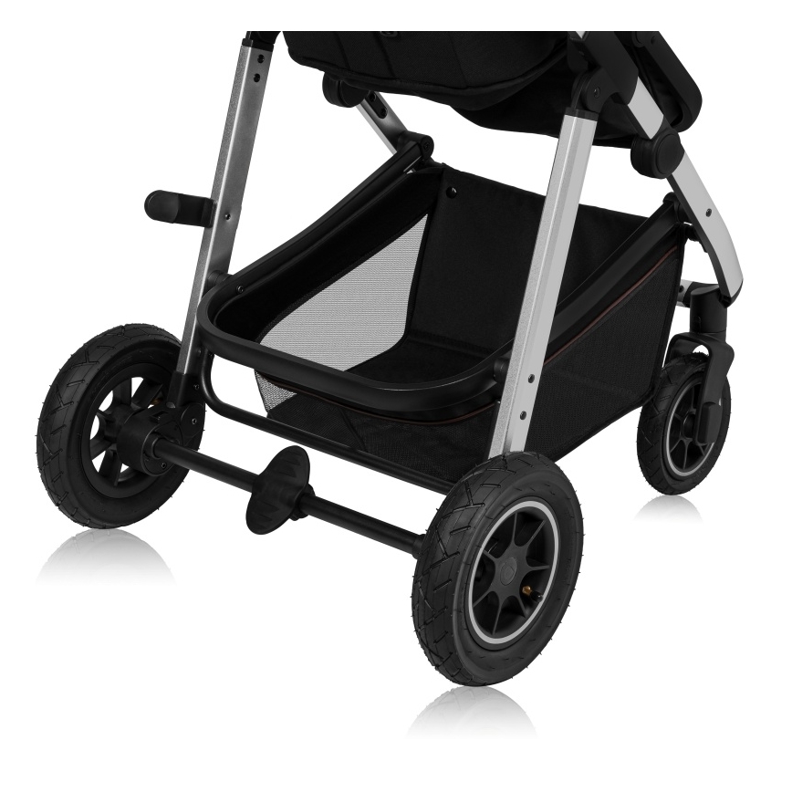 Lionelo - 3-in-1 Combination Stroller AMBER Black Silver